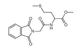 2-[2-(1,3-Dioxo-1,3-dihydro-isoindol-2-yl)-acetylamino]-4-methylsulfanyl-butyric acid methyl ester结构式