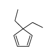 5,5-diethylcyclopenta-1,3-diene结构式