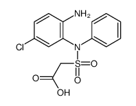 2-[(2-amino-5-chlorophenyl)-phenylsulfamoyl]acetic acid结构式