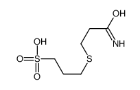 3-(3-amino-3-oxopropyl)sulfanylpropane-1-sulfonic acid Structure