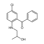 [5-chloro-2-(2-hydroxypropylamino)phenyl]-phenylmethanone Structure