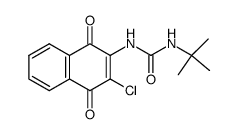 1-tert-Butyl-3-(3-chloro-1,4-dioxo-1,4-dihydro-naphthalen-2-yl)-urea Structure