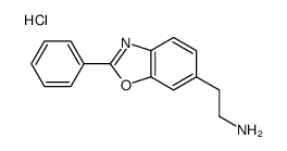 2-(2-phenyl-1,3-benzoxazol-6-yl)ethylazanium,chloride Structure