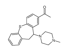 1-[5-(4-methylpiperazin-1-yl)-5,6-dihydrobenzo[b][1]benzothiepin-3-yl]ethanone结构式