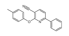 2-(4-methylphenoxy)-6-phenylpyridine-3-carbonitrile Structure