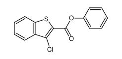 phenyl 3-chlorobenzothiophene-2-carboxylate结构式