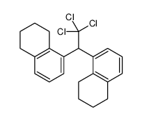 5-[2,2,2-trichloro-1-(5,6,7,8-tetrahydronaphthalen-1-yl)ethyl]-1,2,3,4-tetrahydronaphthalene结构式