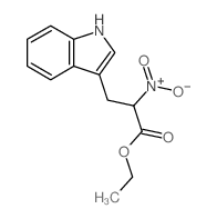 1H-Indole-3-propanoicacid, a-nitro-, ethyl ester结构式