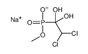 sodium,(2,2-dichloro-1,1-dihydroxyethyl)-methoxyphosphinate结构式