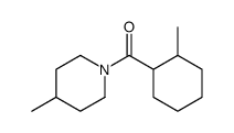 4-Methyl-1-[(2-methylcyclohexyl)carbonyl]piperidine结构式