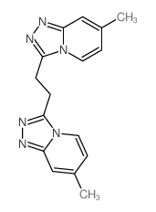 1,2,4-Triazolo[4,3-a]pyridine,3,3'-(1,2-ethanediyl)bis[7-methyl- structure