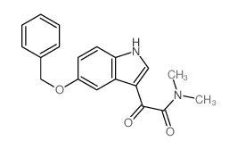 N,N-dimethyl-2-oxo-2-(5-phenylmethoxy-1H-indol-3-yl)acetamide structure