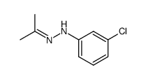 Aceton-(m-chlor-phenylhydrazon)结构式