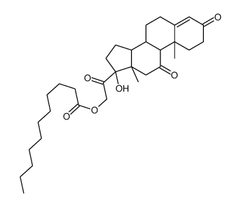 17,21-dihydroxypregn-4-ene-3,11,20-trione 21-undecanoate structure