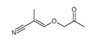 2-Propenenitrile, 2-methyl-3-(2-oxopropoxy)- (9CI) Structure