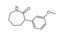 hexahydro-3-(3-methoxyphenyl)-2H-azepin-2-one Structure