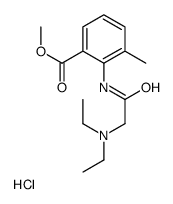 methyl 2-[[2-(diethylamino)acetyl]amino]-3-methylbenzoate,hydrochloride Structure