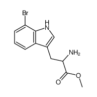 (+/-)-7-bromotryptophan methyl ester结构式