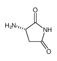 (S)-3-aminopyrrolidine-2,5-dione结构式