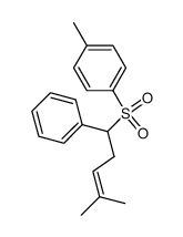 1-Phenyl-1-(p-toluenesulfonyl)-4-methylpent-3-ene结构式