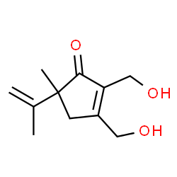 2-Cyclopenten-1-one,2,3-bis(hydroxymethyl)-5-methyl-5-(1-methylethenyl)-(9CI) picture