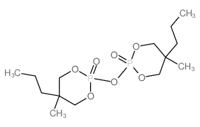 1,3,2-Dioxaphosphorinane,2,2'-oxybis[5-methyl-5-propyl-, 2,2'-dioxide Structure