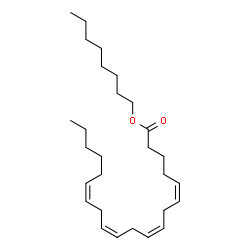 octyl (5Z,8Z,11Z,14Z)-icosa-5,8,11,14-tetraenoate结构式