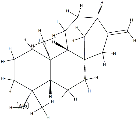 (4R)-19-Norkaur-16-en-4-ol structure