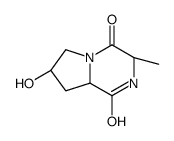 Pyrrolo[1,2-a]pyrazine-1,4-dione, hexahydro-7-hydroxy-3-methyl-, (3S,7R,8aR)- (9CI) Structure