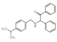 Ethanone, 2-[[[4-(dimethylamino)phenyl]methyl]amino]-1,2-diphenyl-,dihydrochloride (9CI)结构式