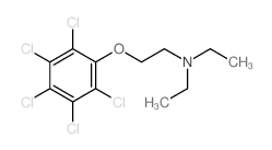 N,N-diethyl-2-(2,3,4,5,6-pentachlorophenoxy)ethanamine结构式