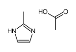 acetic acid,2-methyl-1H-imidazole Structure