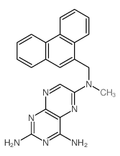 2,4,6-Pteridinetriamine,N6-methyl-N6-(9-phenanthrenylmethyl)- Structure