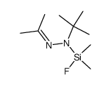 Dimethylketon-tert-butyl(fluordimethylsilyl)hydrazon Structure