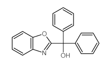 2-Benzoxazolemethanol, a,a-diphenyl- Structure