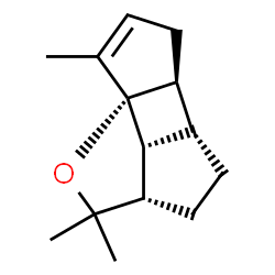 1-Oxacyclopenta[1,4]cyclobuta[1,2,3-cd]pentalene,2,2a,3,4,4a,4b,5,7b-octahydro-2,2,7-trimethyl-,(2aS,4aS,4bS,7aR,7bR)-(9CI)结构式