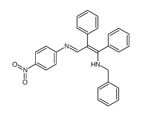 1-Benzylamino-3-(4-nitrophenylimino)-1,2-diphenyl-1-propen Structure