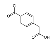 Benzeneacetic acid, 4-(chlorocarbonyl)- (9CI) structure