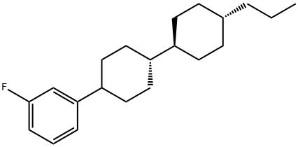 3-Fluor-1-[trans-4-(trans-4-propylcyclohexyl)-cyclohexyl)-benzen结构式