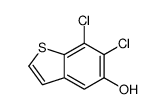 6,7-dichloro-1-benzothiophen-5-ol结构式