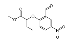 methyl 2-(2-formyl-4-nitrophenoxy)pentanoate结构式