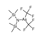 1,1-bis(trifluoromethyl)-N,N-bis(trimethylsilyl)arsanamine Structure