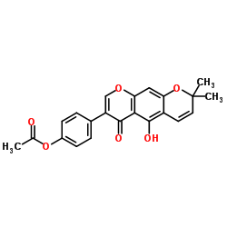 乙酸猫尾草异黄酮酯结构式