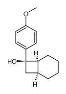 (1S,6S,7R)-7-(4-methoxyphenyl)bicyclo[4.2.0]octan-7-ol结构式