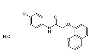 N-(4-methoxyphenyl)-2-quinolin-8-yloxyacetamide,hydrate Structure