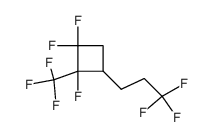 1,2,2-trifluoro-1-trifluoromethyl-4-(3,3,3-trifluoropropyl)cyclobutane Structure