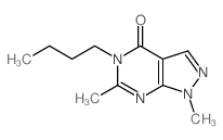 4-butyl-3,9-dimethyl-2,4,8,9-tetrazabicyclo[4.3.0]nona-2,7,10-trien-5-one structure