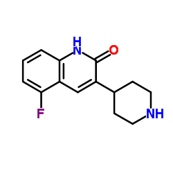 5-Fluoro-3-(4-piperidinyl)-2(1H)-quinolinone Structure