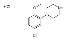 4-(5-chloro-2-methoxyphenyl)piperidine,hydrochloride Structure