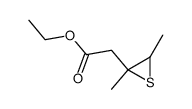 (2,3-dimethyl-thiiranyl)-acetic acid ethyl ester Structure